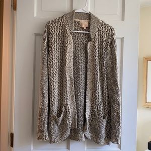 Off-white and black cardigan